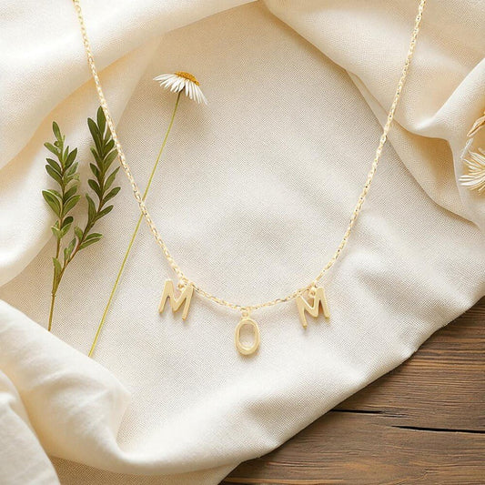 Custom Letter 18K Gold Necklace