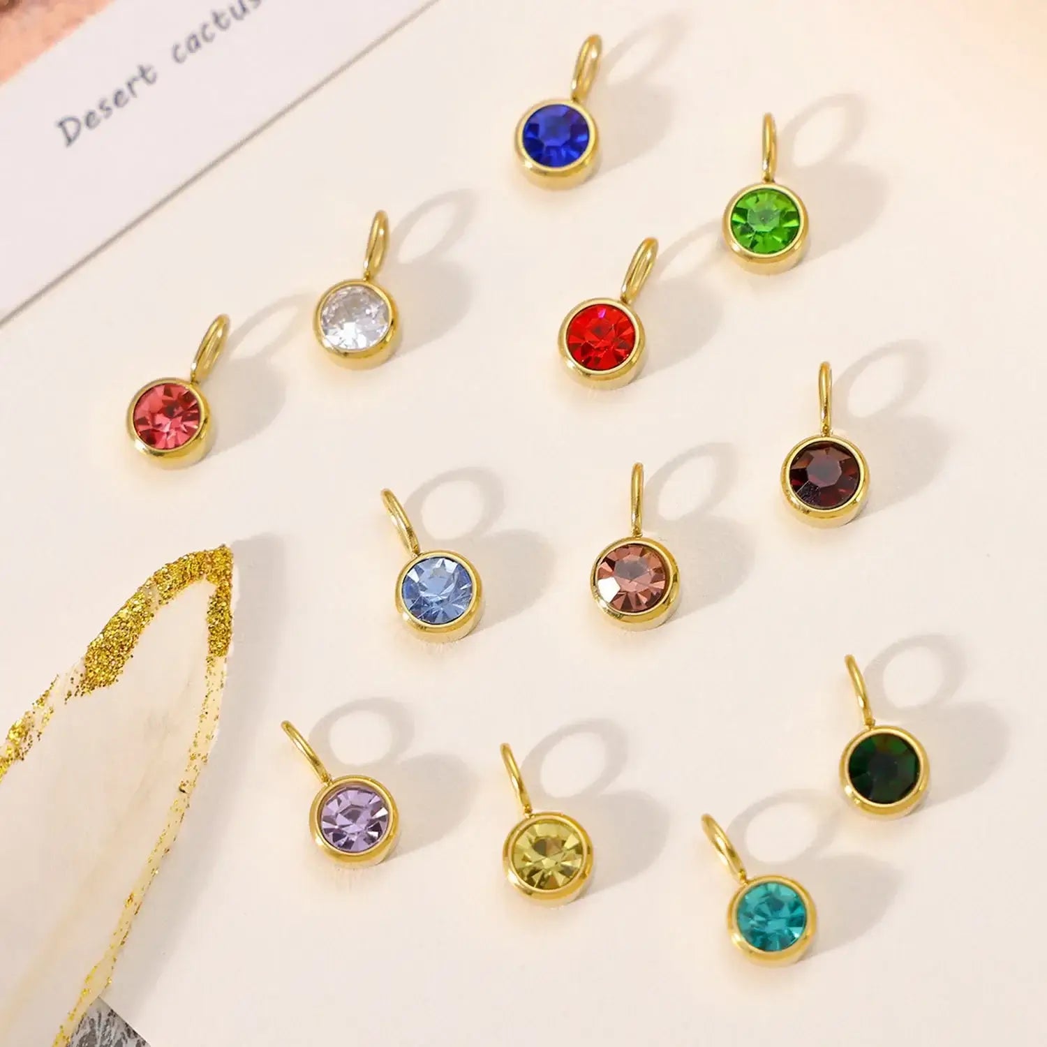 Personalized Zirconia Birthstone Pendant Necklace