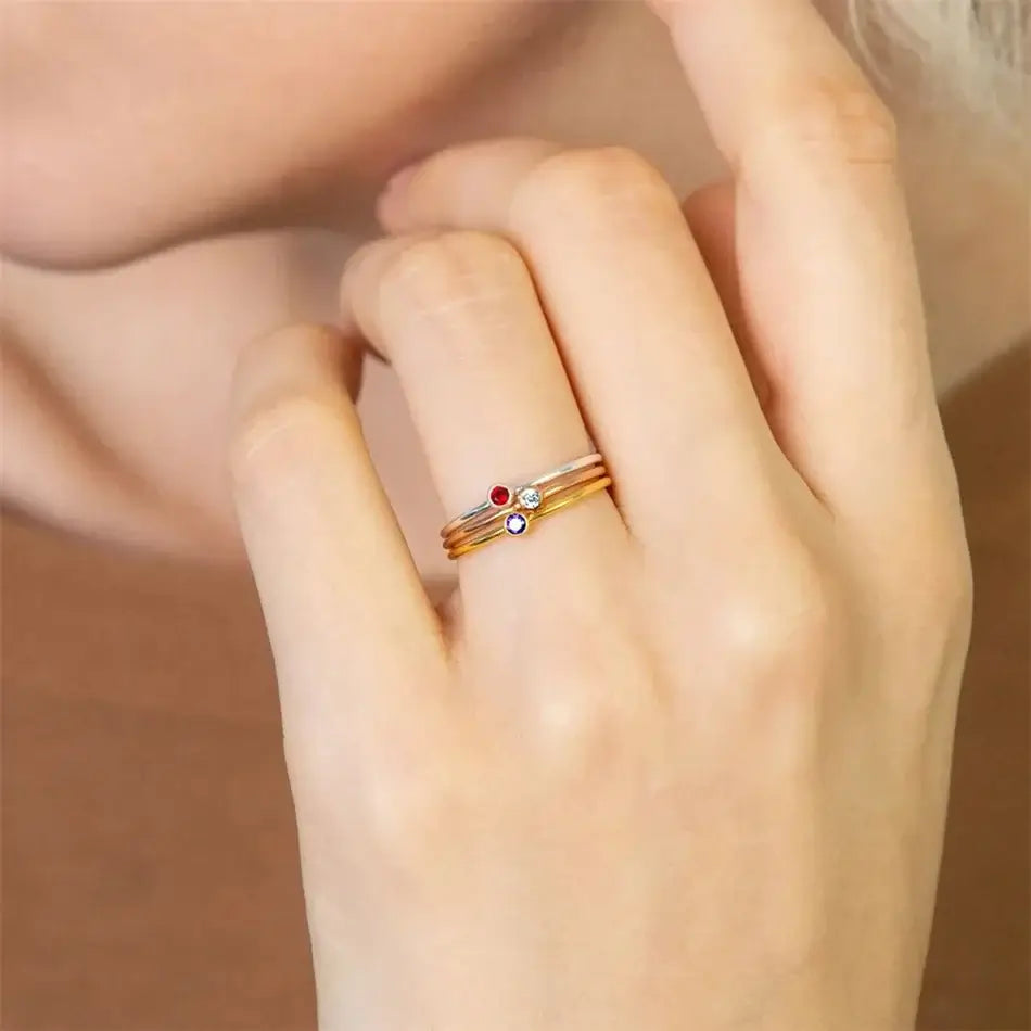 Minimalist Birthstone Ring