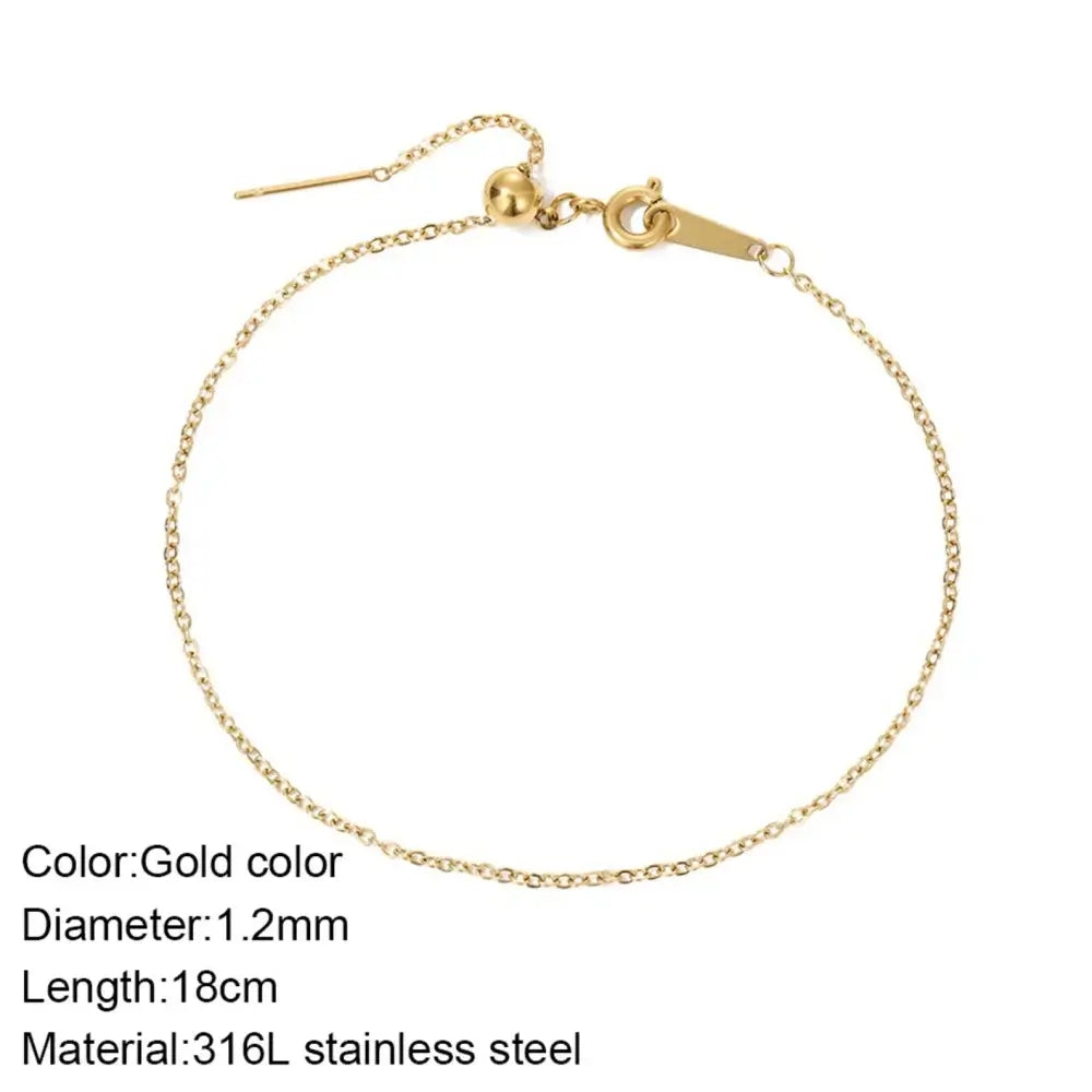 Personalized Heart Initial Letter Bracelet